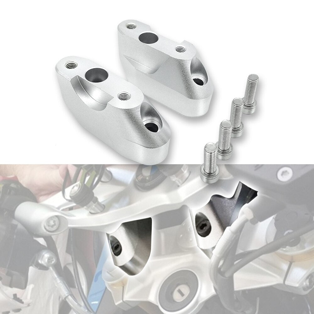 for BMW R1200RS 15-20 R1250RS 19-21 Dirt Bike Handlebar Riser Kit Mount Clamp