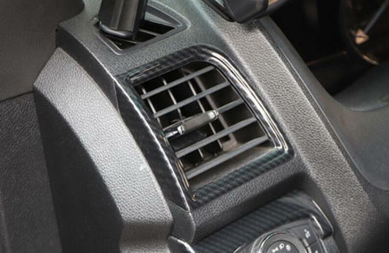 for Ford Explorer 2011-2019 Carbon Fiber Car Left And Right Air Outlet Vent Trim