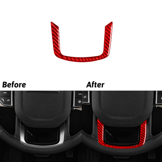Red Carbon Fiber Steering Wheel Cover Trim For Land for Range Rover Sport 2014-2017