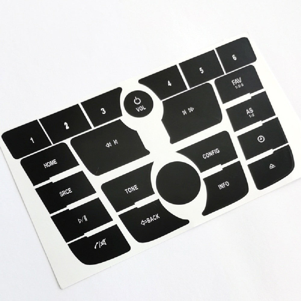 Radio Audio Button Repair Decal Sticker Black for Buick Verano 2012-2015/ Encore