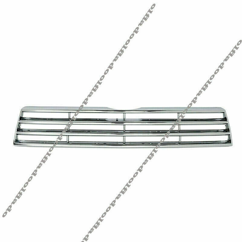 Front Mesh Grille Upper Molding Cover Chrome Fit for Toyota Highlander 2014-2016