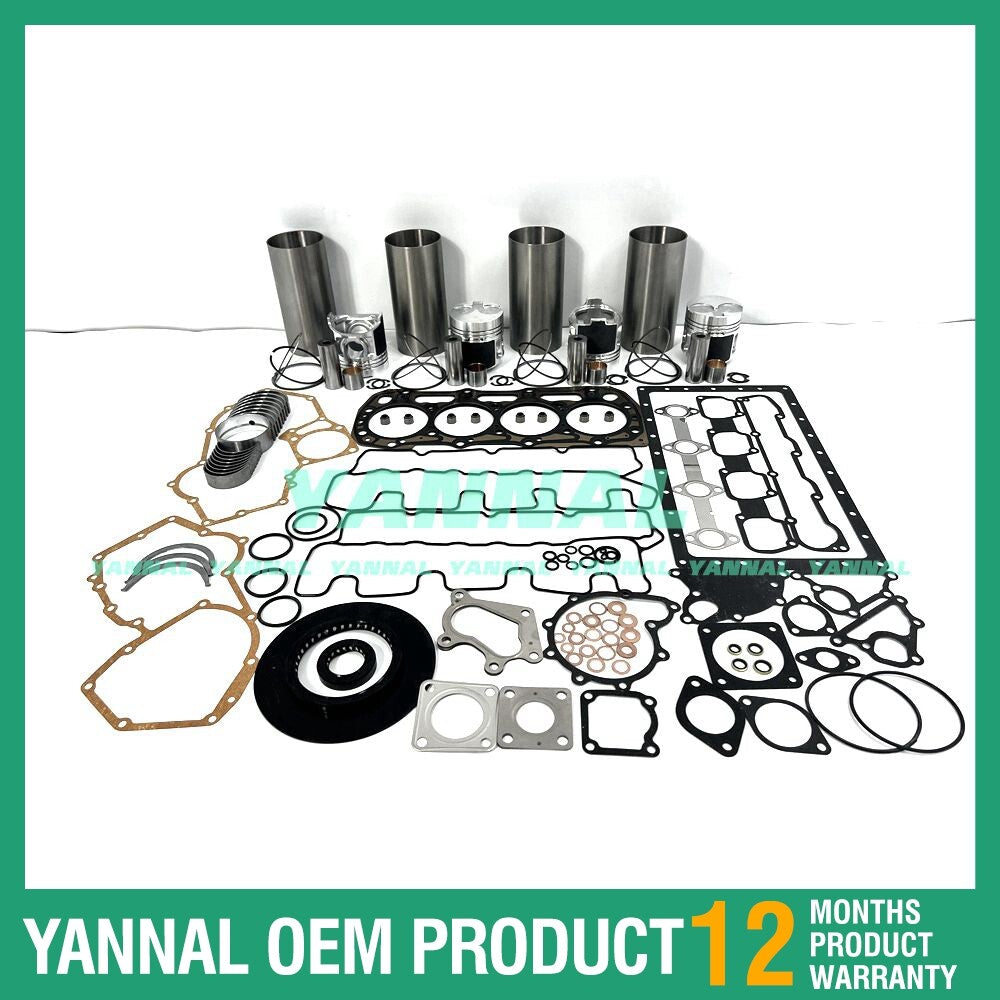 Engine overhaul and rebuild kit with washers and bearings for Perkins 404D-22 engines.