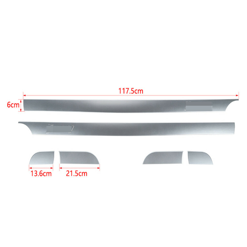 6PCS Silver ABS Side Door Body Molding Trim Cover Fit for Suzuki for Jimny 2007-2017