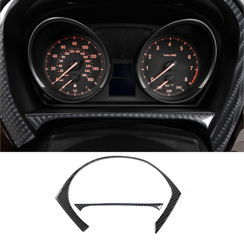 2x carbon fiber interior speedometer bezel for BMW Z4 E89 2009-2016