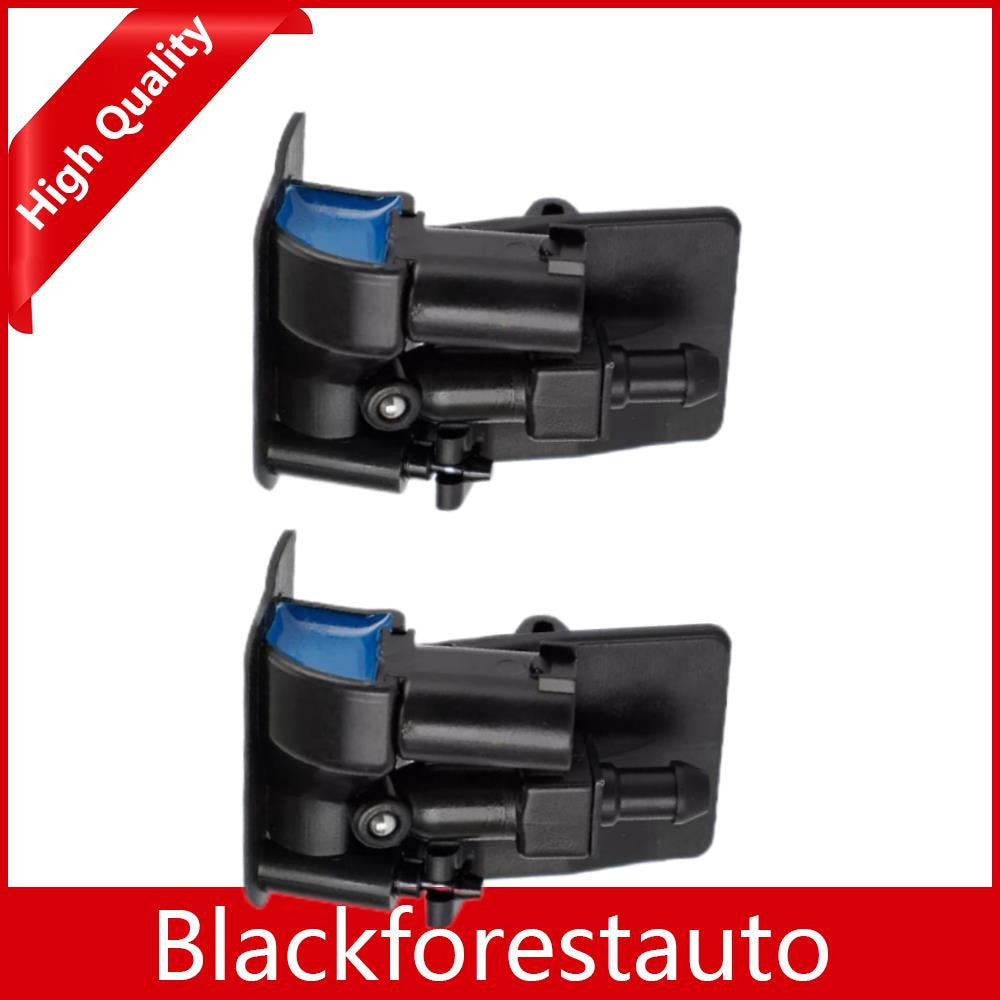 Pair Windscreen Washer Spray Nozzle Spray Jet for X5 E70 2006-2010 Black