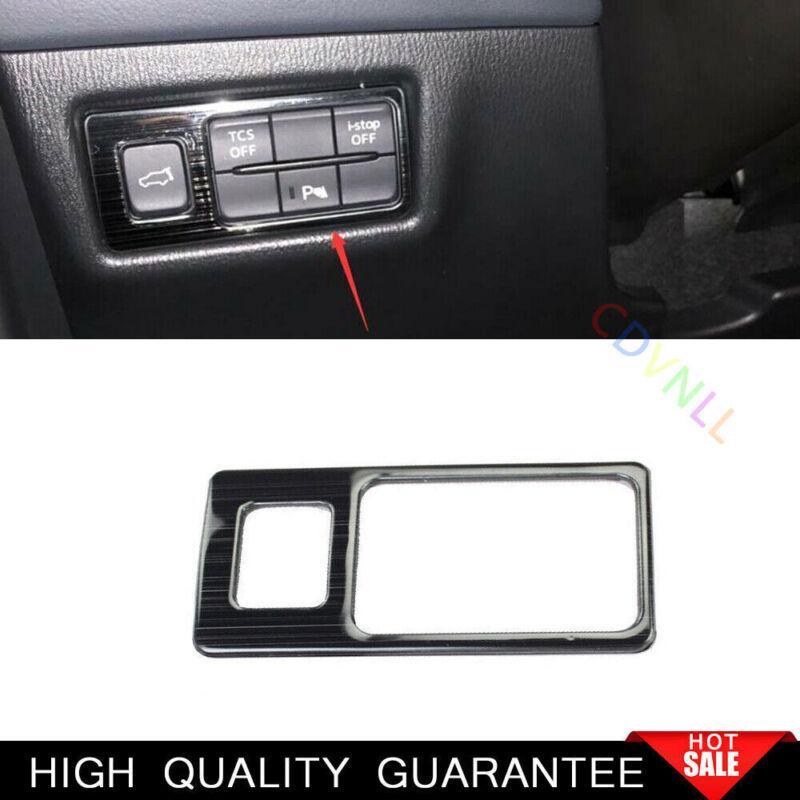 for Mazda CX-5 2017-2021 Black Titanium Headlight Switch Control Frame Trim 1PCS