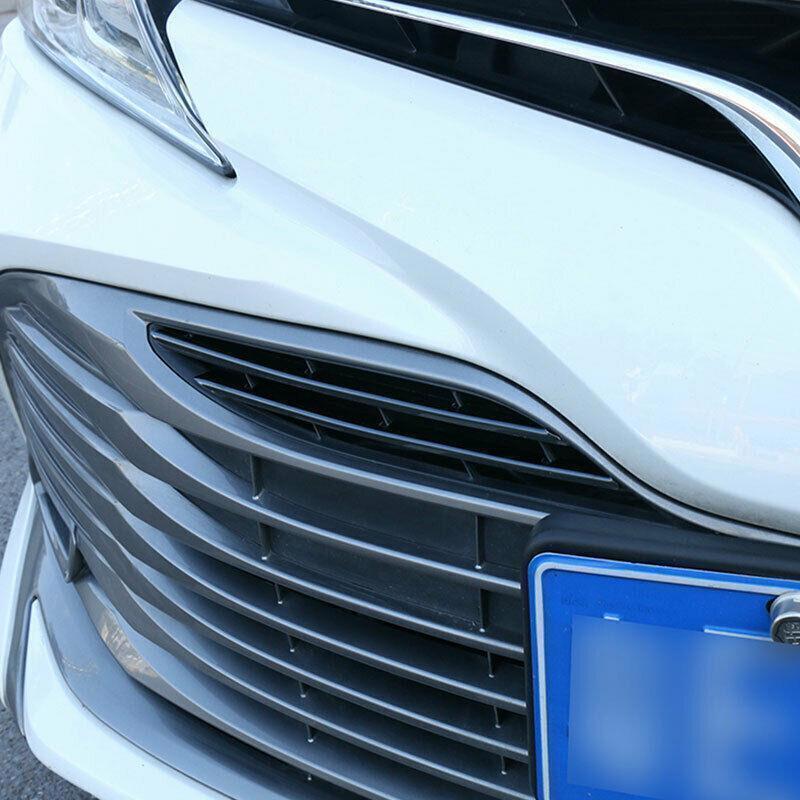 for Toyota for Camry 18-2020 Black Steel Front Center Grille Grill Strip Trim 4PCS