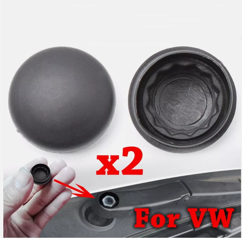 2x for VW for Skoda Front Windscreen Wiper Arm Nut Cover Cap Bolt Antirust Protector