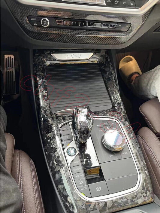 For BWM X3 X4 M40i 2022+ Dry Carbon forging Interior Console Gear Shift Panel