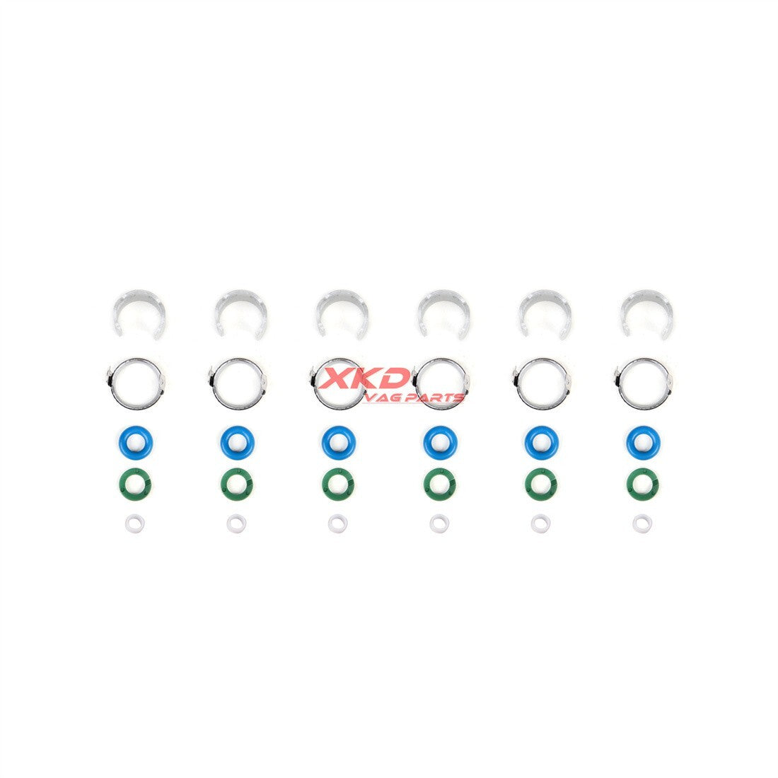 6 Fuel Injector Sealing Kits for Volkswagen Touareg, for Audi A4, S4, Q5, Q7, R8