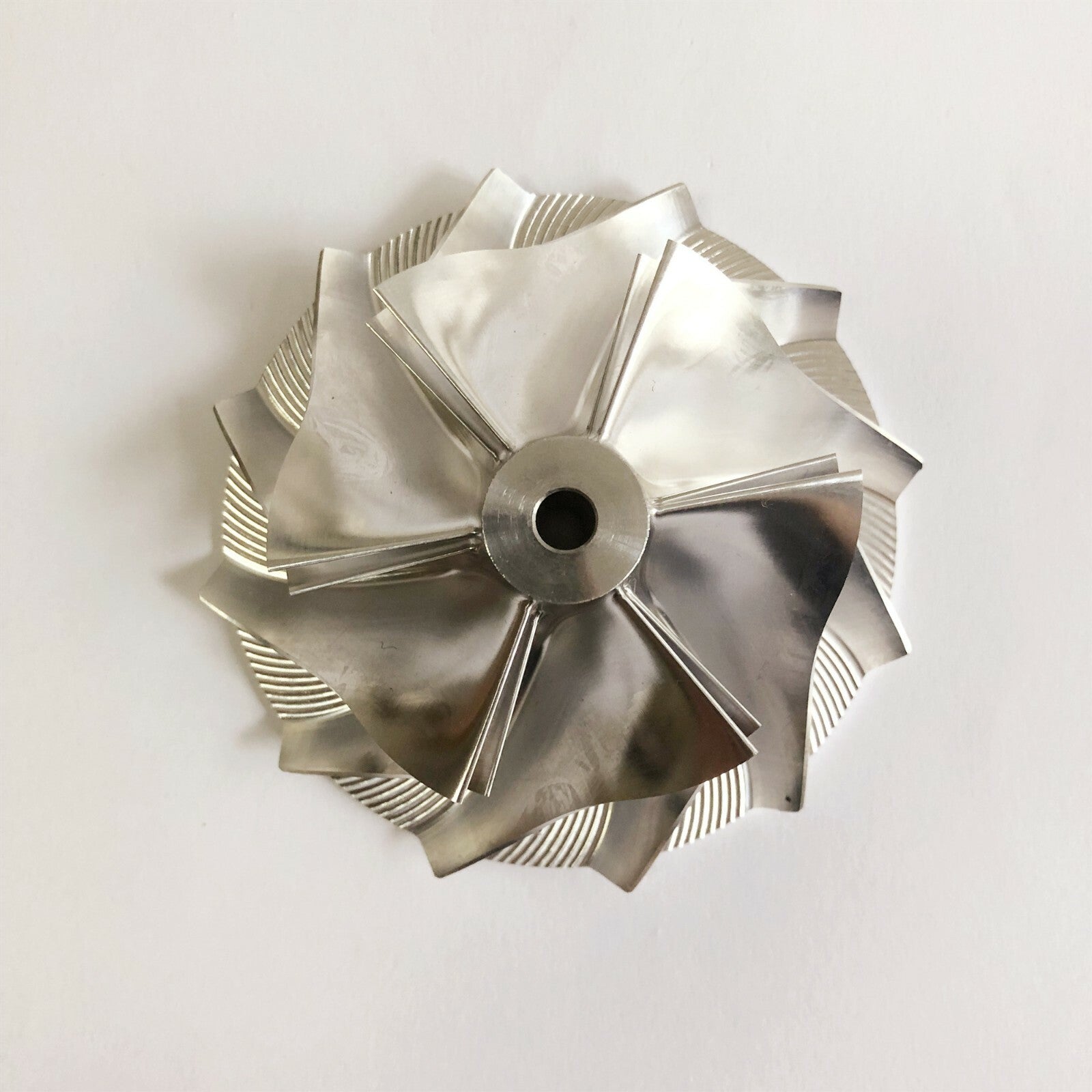 TD04HL 18G Reverse 50.38/68.00 mm 6+6 Blade Performance Billet Compressor Wheel