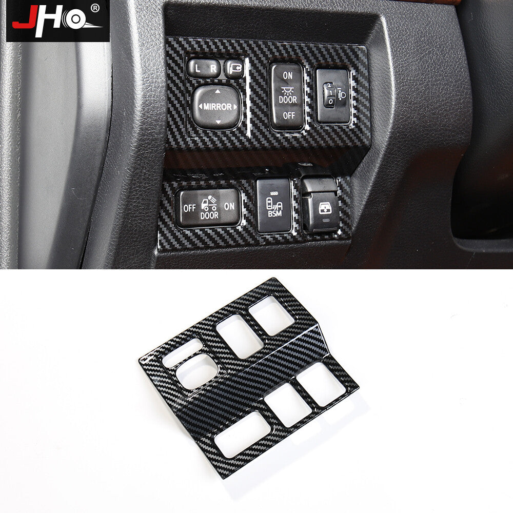 Carbon Fiber Car Left Control Switch Cover Trim Decor for Toyota Tundra 2014-20