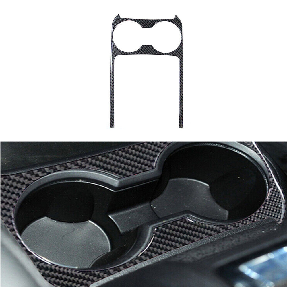 Carbon Fiber Car Central Cup Panel Trim Interior for Dodge Journey 2009-2010 SXT