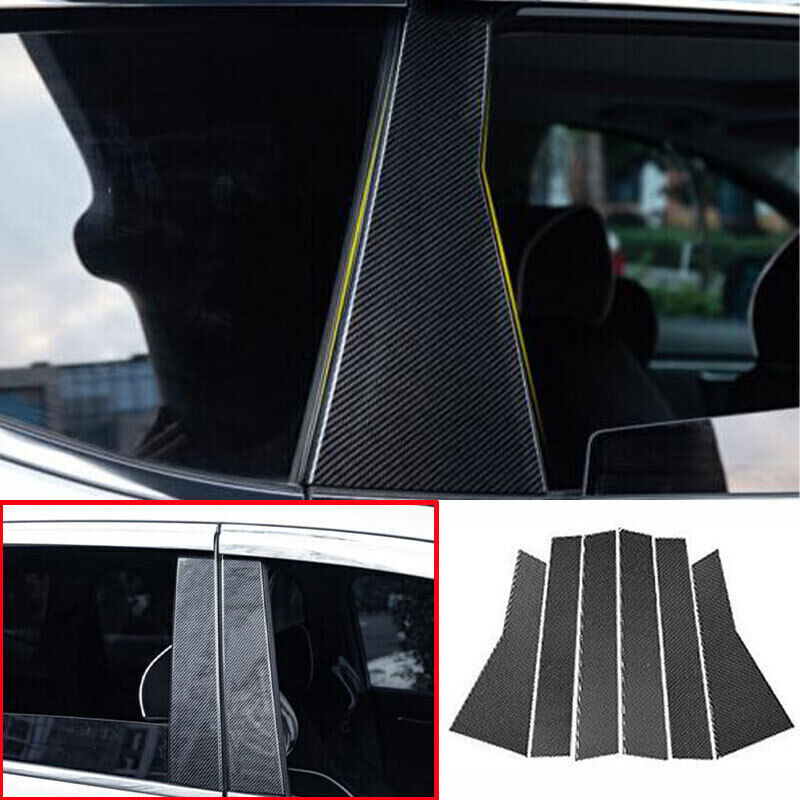 for Honda CR-V 17-2021 Carbon Fiber Pillar Posts Door Window Molding Strip Trims