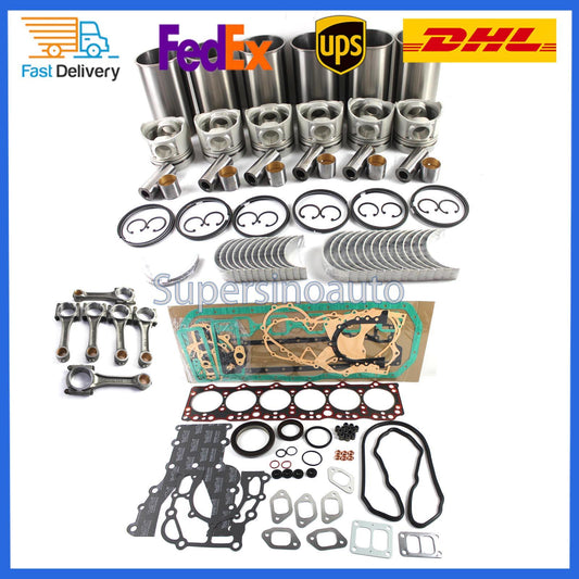 For Doosan SOLAR 225LC 130 DT58 DB58T DB58TIS Engine Rebuild Kit w/rod