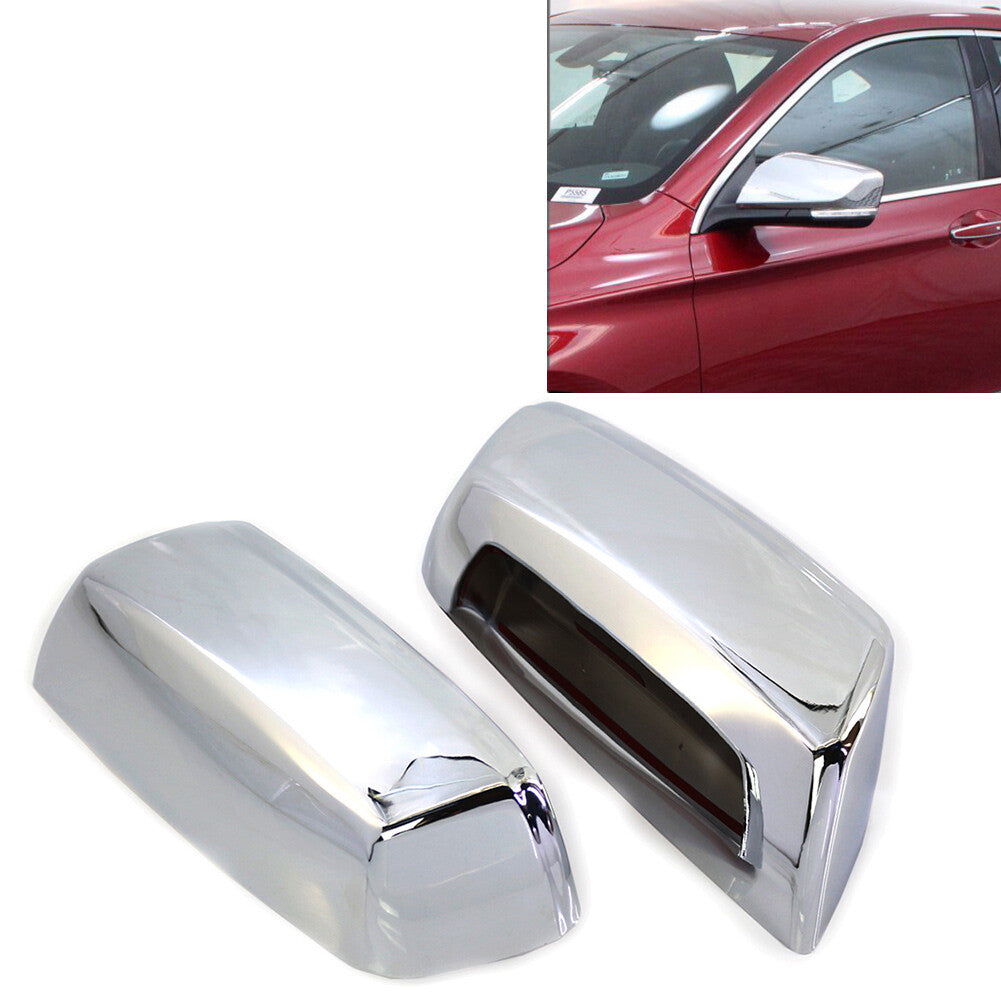 Chrome Mirror Covers Overlays Trims for Chevy Impala 2014-2020