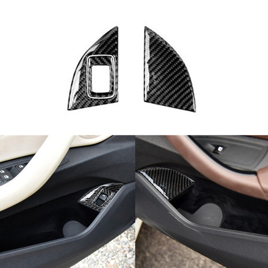 3 x carbon fiber stem release trim for BMW X1 F48 2016-2018