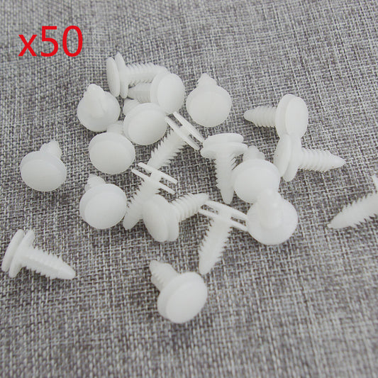 50X For Sebring Stratus for Ram 1500 for Grand Cherokee Door Panel Clips Fasteners White