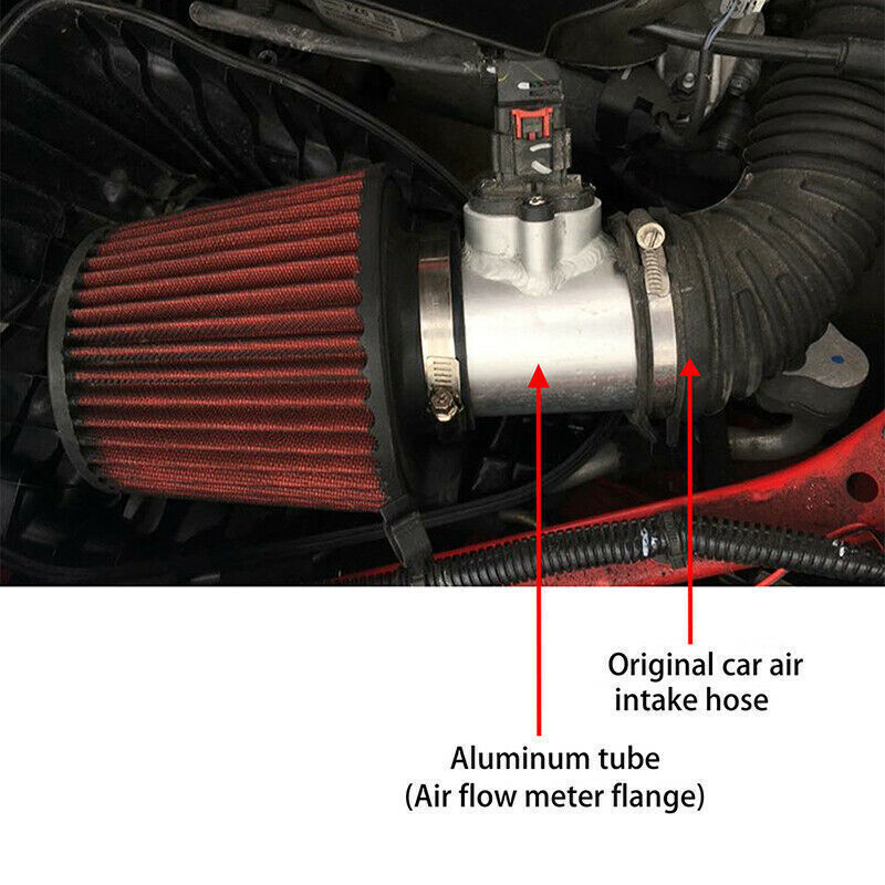 Air Flow Sensor Adapter Mount 2.75 70mm Aluminum for Volkswagen for Nissan for Cadillac