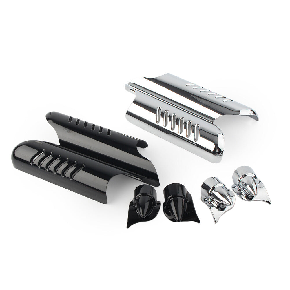 for Harley Touring FLHT 2000-13 01 Chrome Fitk Lower Leg Deflectors Shield Cover