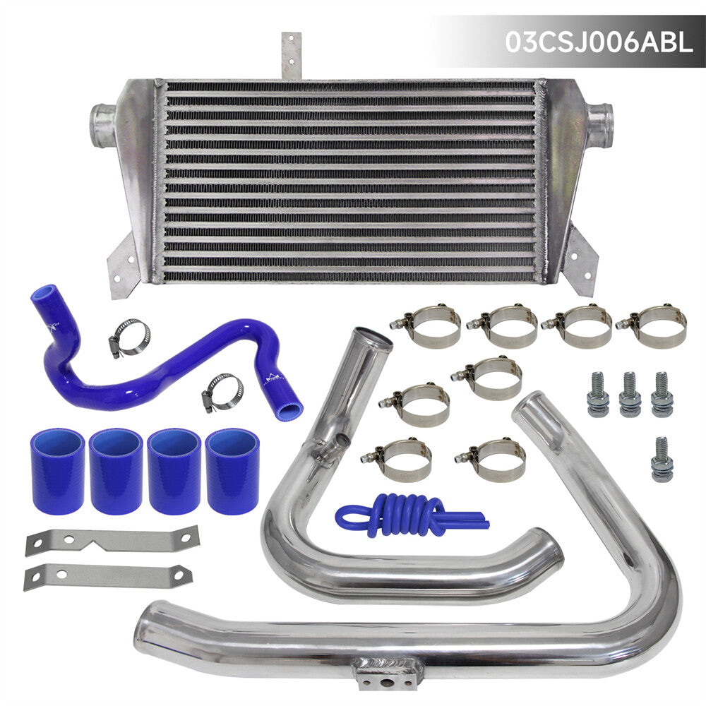 Front Mount Intercooler Kit for VW for Passat for Audi A4 B5 Quattro 1.8T 96-01 Blue