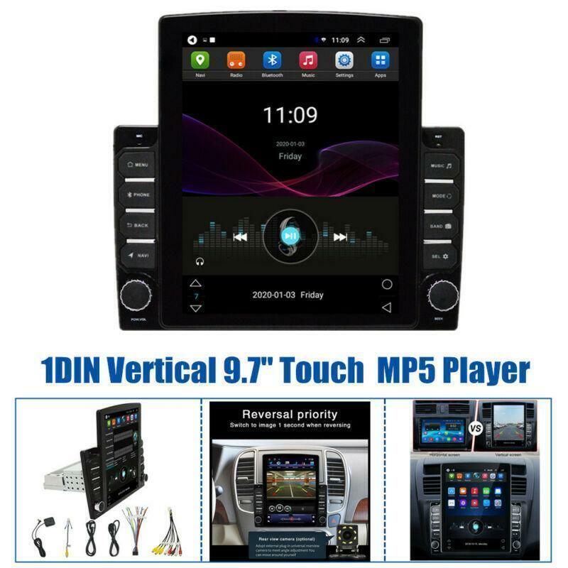 1DIN Vertical 1GB+16GB 9.7 Android 9.1 Car Stereo Radio GPS Navigation WIFI FM