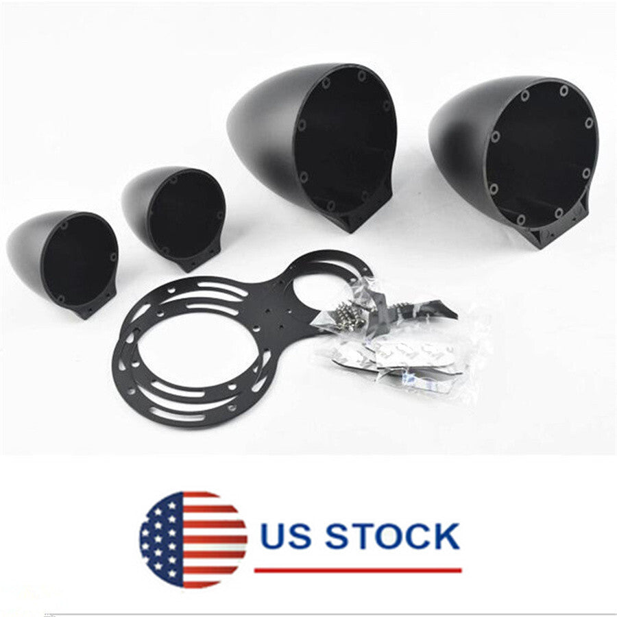 Car 3.5 inch Mid-Range Speaker Base Horn Modified Three-way Speaker Bracket Kit