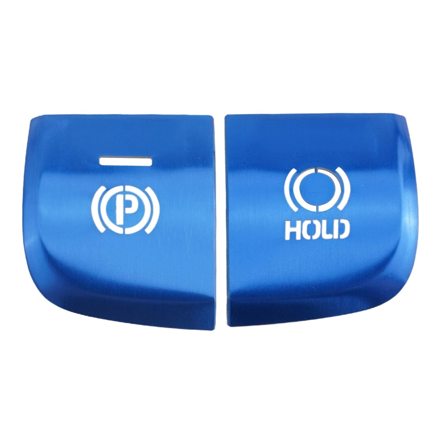 2 Aluminium Blue Gear Accessories Function Button Frame Trim for Corolla 2019
