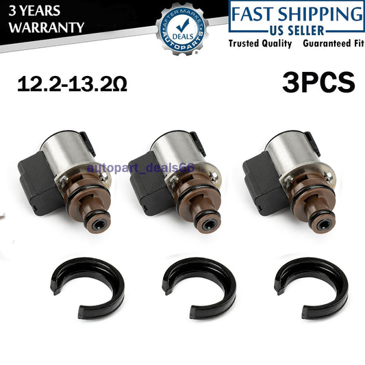 3PCS Torque Converter Lock-Up Solenoid Fit for Subaru Lineartronic CVT TR580 690