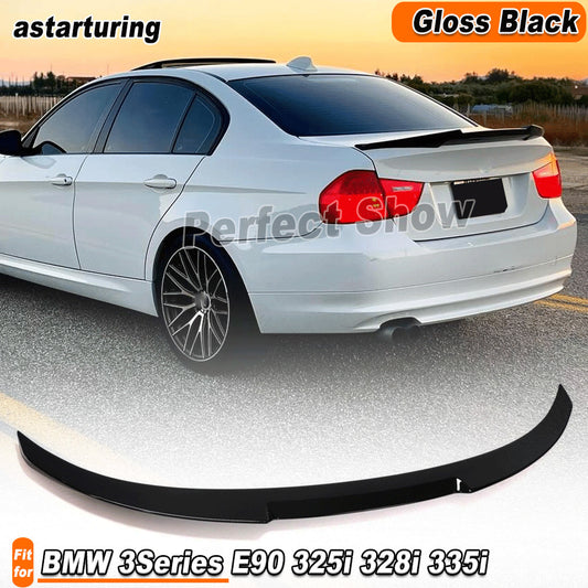 for BMW 3Series E90 325i 328i 335i 2006-2012 Gloss Black Rear Trunk Spoiler Wing