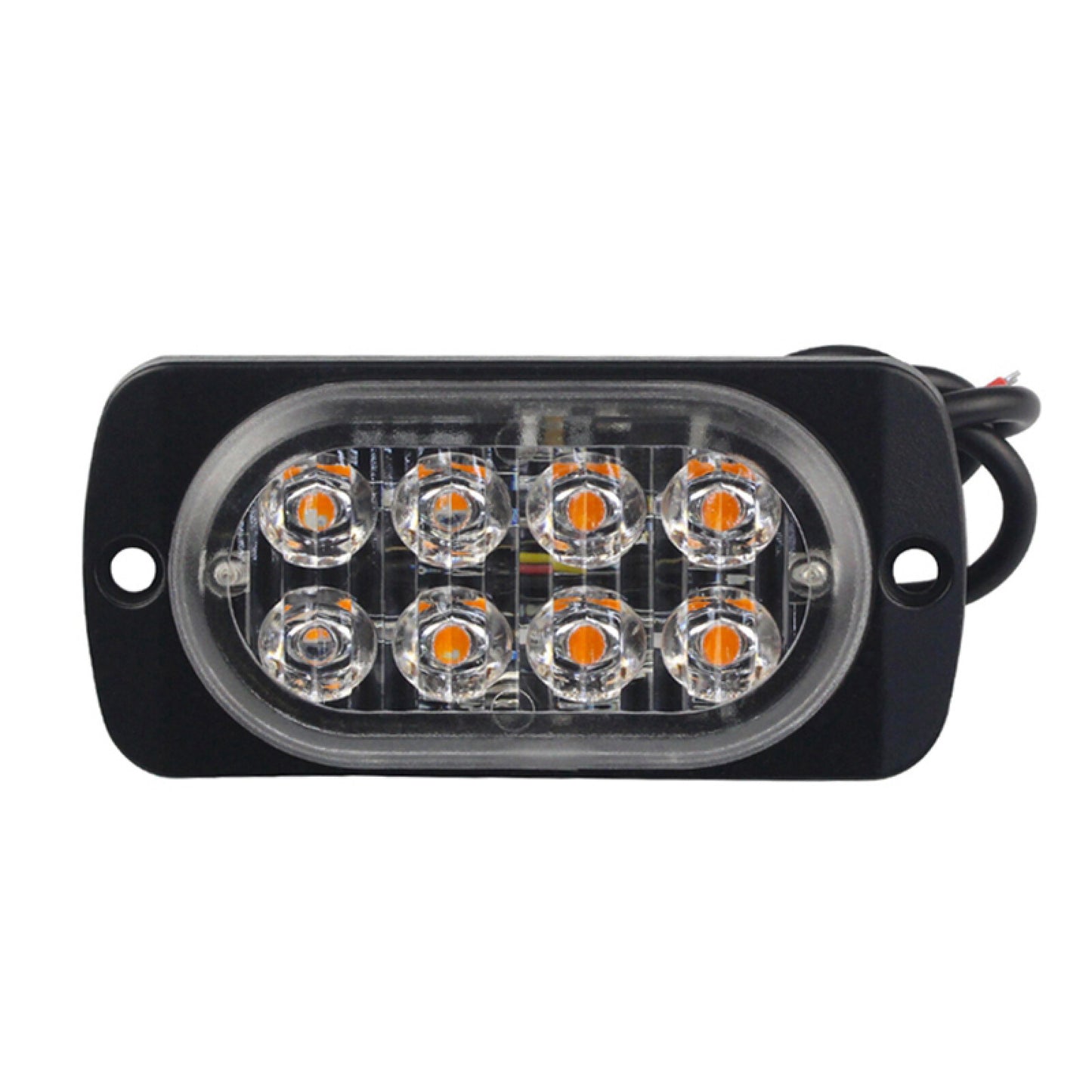 DC 12V-24V 24W Universal Car Truck 8-LED Emergency Flash Light Signal Lamp 6500K