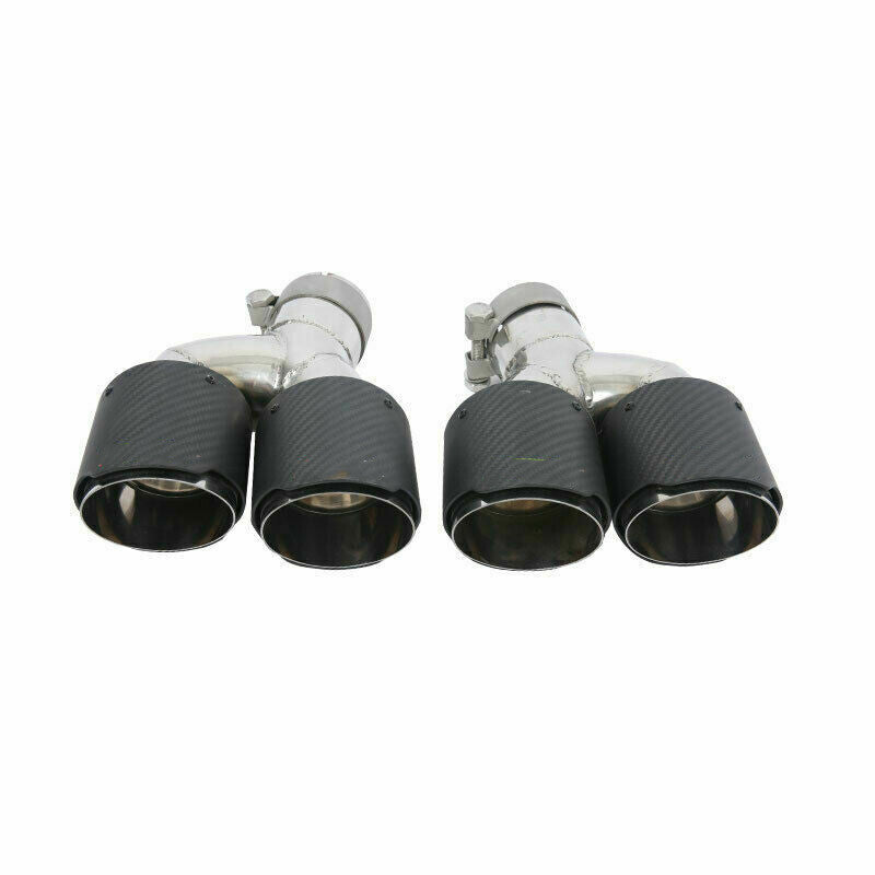 for Cadillac CT5 2019-2020 Carbon Fiber Steel Rear Tail Exhaust Muffler Tip Pipe