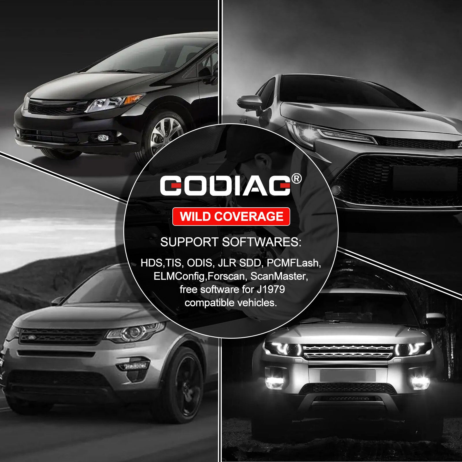 GODIAG J2534 Diagnostic Cable For J2534 Passthru ELM327 Diagnose J1979 Vehicles
