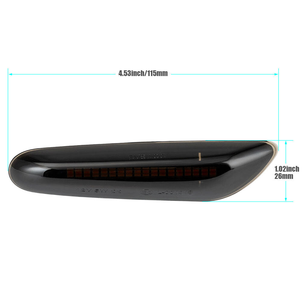 Left+Right LED Fender Side Marker Blinker Turn Signal Light for BMW E61 E83 E84