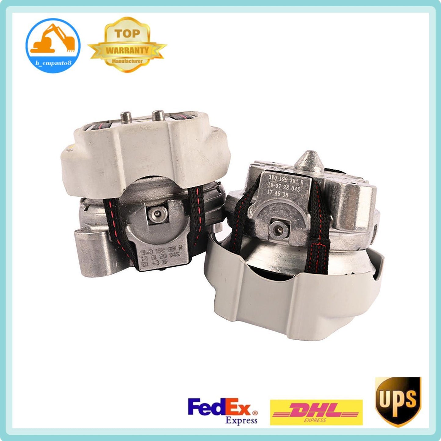 Front LH  RH Engine Mount 3W0199381R for Bentley Flying Spur GT GTC DHL
