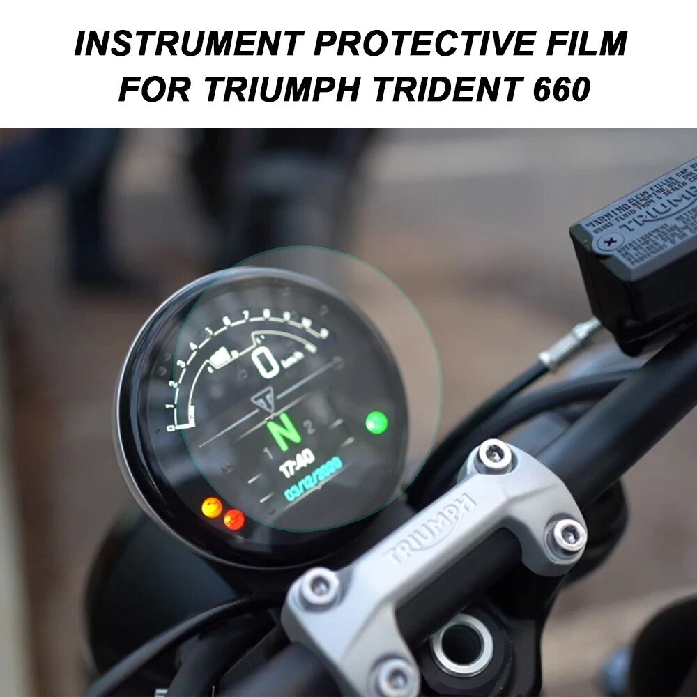 Motorcycle Cluster Scratch Protection Film Screen Protector For Trident 660 2021
