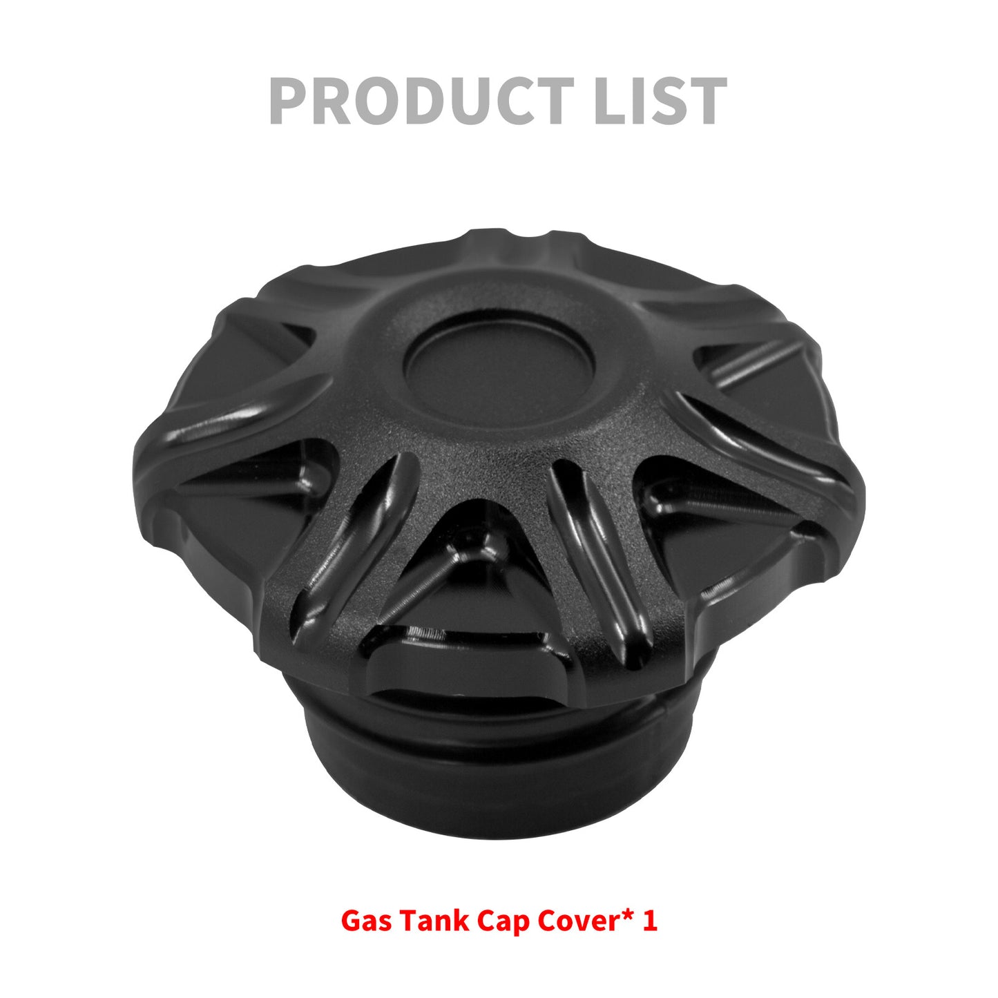 Matte Black Gas Cap Fuel Oil Tank Cover Fit for Harley Sportster Softail V-Rod