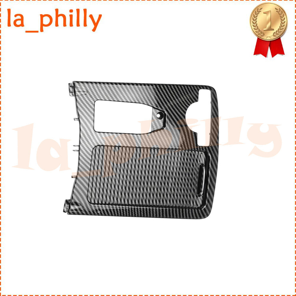 Carbon Black Center Console Cup Holder Trim Cover for Mercedes W205 W204