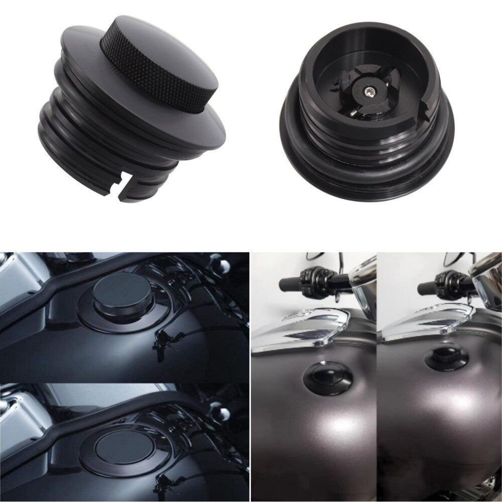 Flush Mount Pop Up Fuel Tank Gas Cap for Harley Softail Dyna Sportster 883 1200