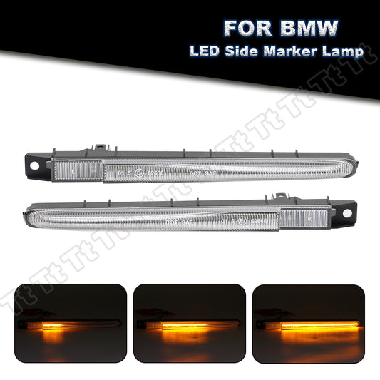 Sequential LED fender side marker lights for turn signals applicable to for BMW M3 E90 E92 E93- 07-13