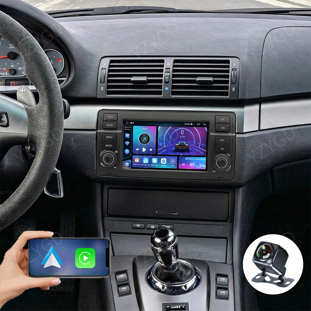 for BMW E46 3-Door Hatchback 2000-2004 Android CarPlay Car Radio GPS Screen WiFi