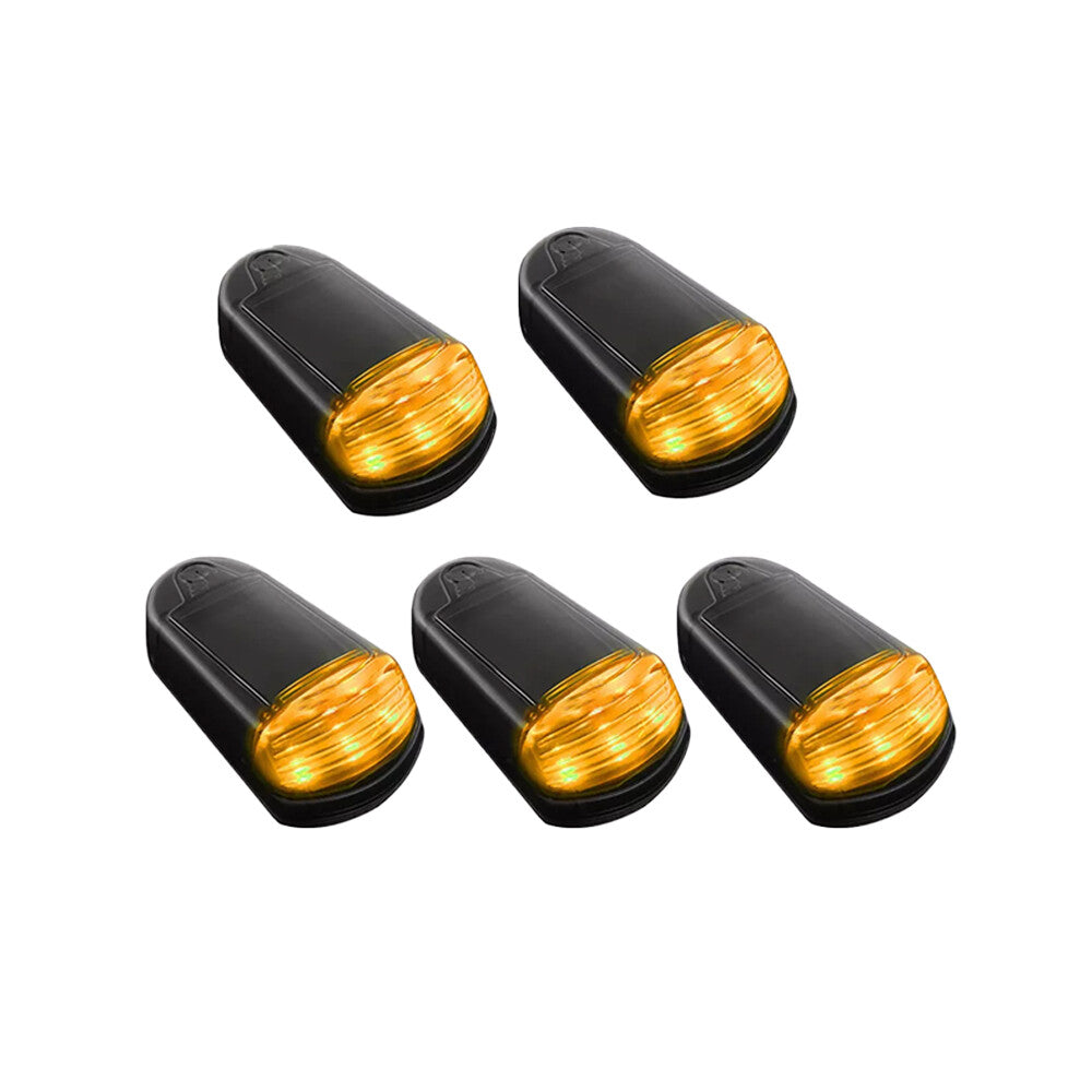5pcs For 03-18 for Dodge for Ram Pickup Trucks Solar Powered Cab Lights Cab Roof Lights