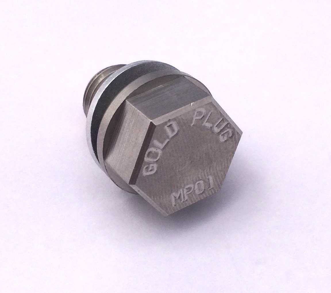 White magnetic drain plug for Honda Grom MSX 125 2013-2022 street bike MP-01