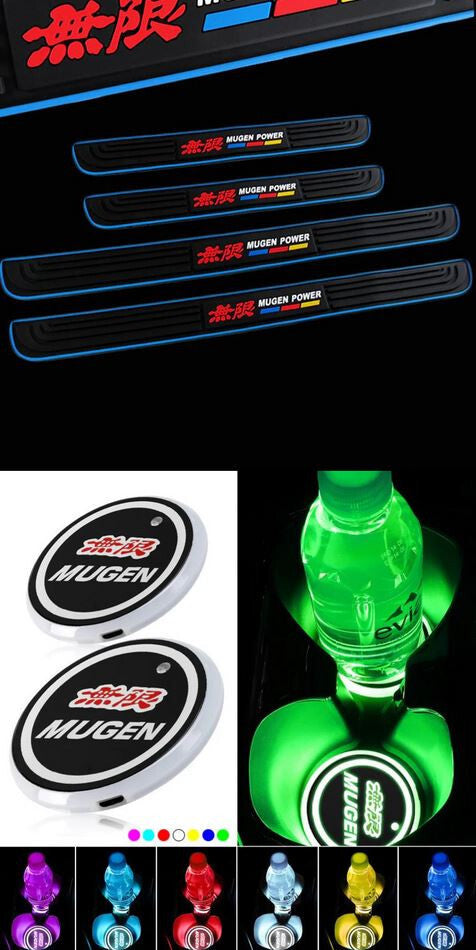 Car door and window protection stickers, badge panels, LED cups, roller coaster Mugen, suitable for Honda