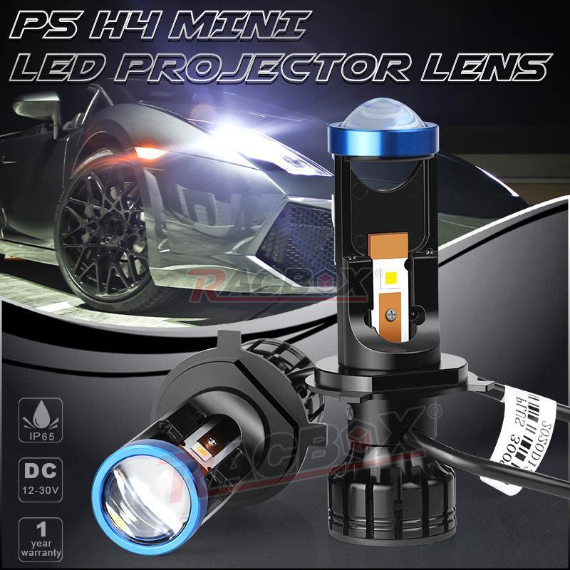 2X Car H4 9003 Bi-LED for Mini Projector Lens Bulb Headlight Kit Hi/Lo Retrofit LHD