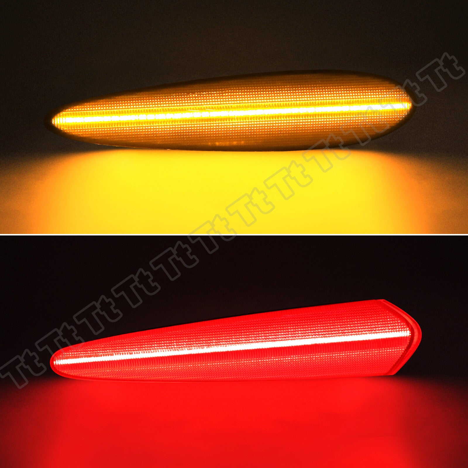 4x Smoked LED Front/Rear Bumper Side Marker Lights for 00-03 for Nissan Maxima
