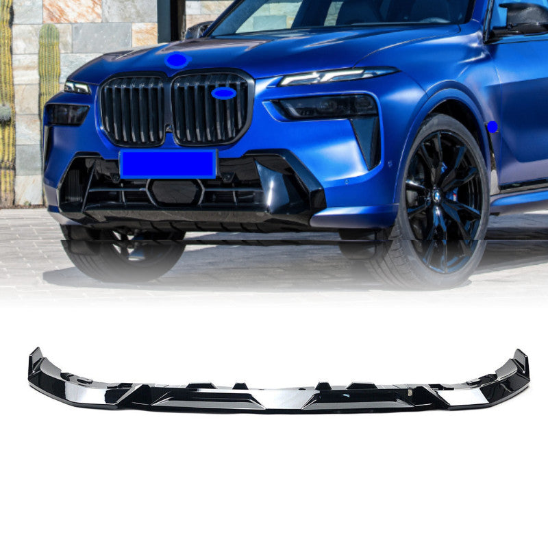 Glossy Black Front Bumper Lip Splitter Kit for BMW G07 X7 LCI 2023-2024 MP Style