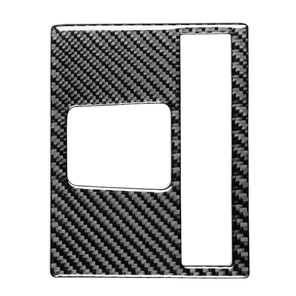 Carbon Fiber Rear Control Panel Cover Trim for Dodge for Ram 1500 2500 3500 BLK