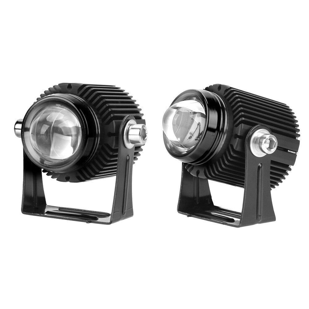 2x LED Small Steel Cannon Light Auxiliary Lamp fits Motorcycles Cars Trucks Boat