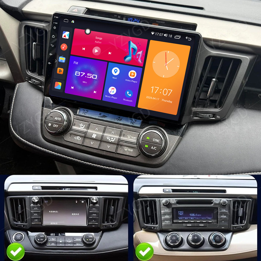 10 Carplay Car Radio for Toyota RAV4 2013-2018 Android Stereo GPS Navi Screen